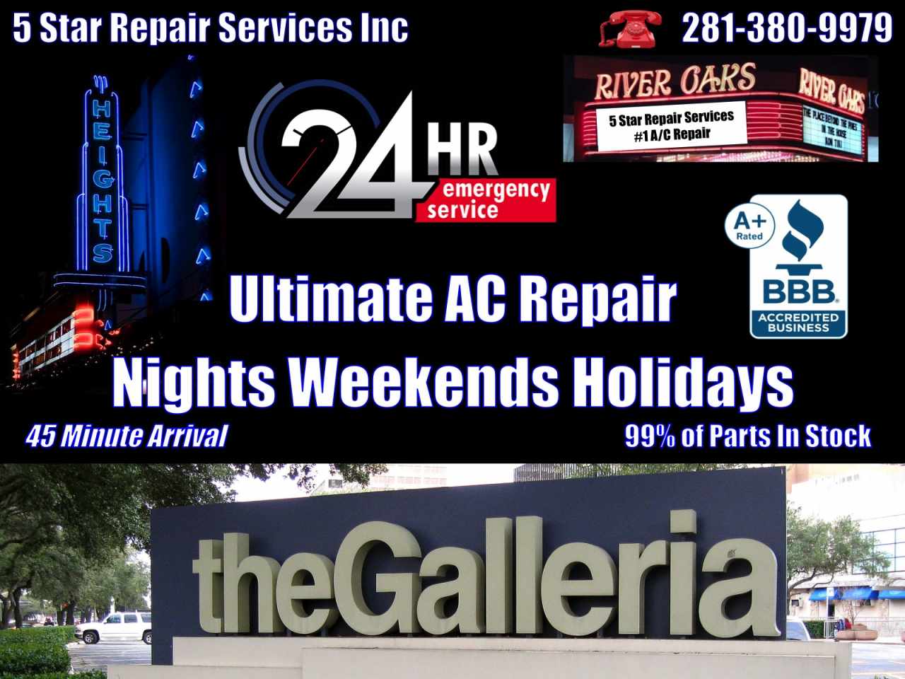 galleria tx 77056 - 24 hour ac repair